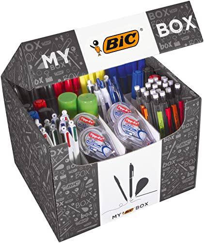 Bic Box Gift Set and Variety Pack, Bic Stationery Products ideal for Home, School or Office, Set of 124 - 124 Piece Set