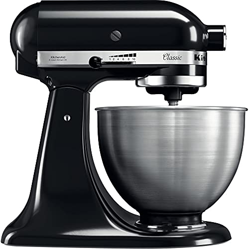KitchenAid UK - KitchenAid Stand Mixer(5K45SSBOB) + Vegetable Slicer and Shredder (5KSMVSA), BUNDLECLASSICVEGGIE_UK, Black