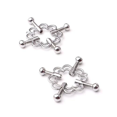 Nipple Clips Nipple Clamps Non Piercing Nipple Clamps Clips Cross-Shaped Adjustable Metal Nipple Clamps Nipple Clamps Nipple Clips for Women Couple