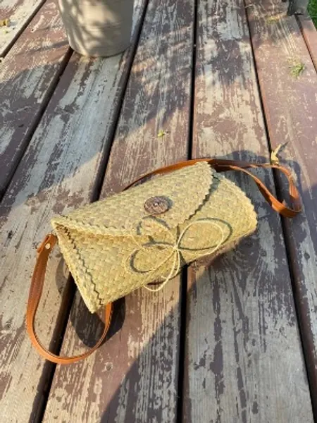 Handmade Real Straw Purse