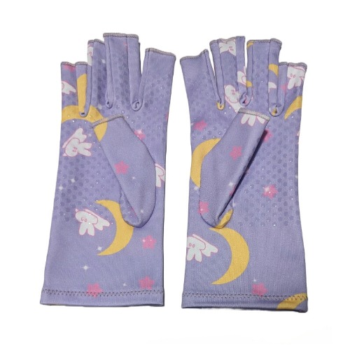 Moon Bunny Compression Gloves with grips - S/M