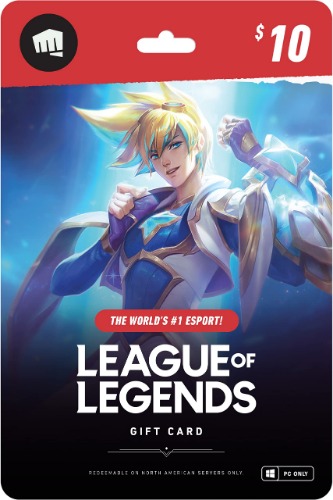 League of Legends $10 Gift Card - NA Server Only [Online Game Code] - 10
