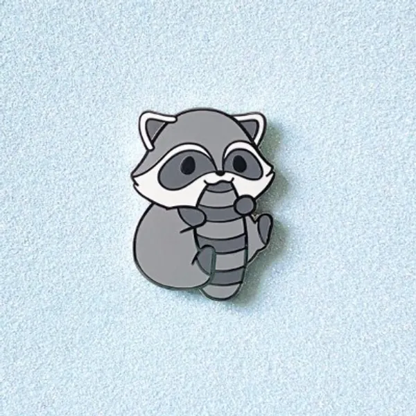 Cute Raccoon Munchimal Kawaii Trash Panda Animal Enamel Pin | Etsy