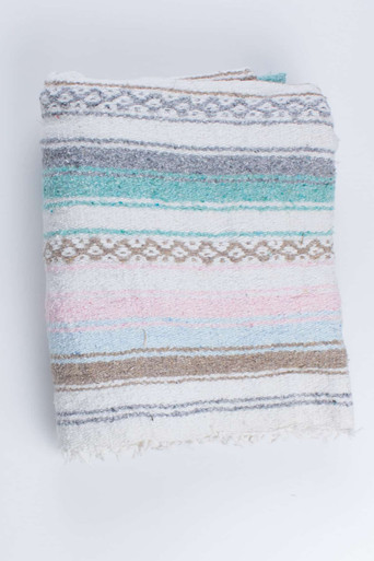 Pastel Stripes Woven Blanket