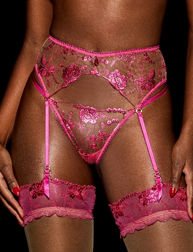 Whitney Hot Pink Garter Belt | S