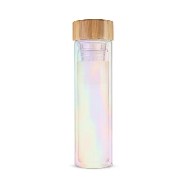 Blair: Iridescent Glass Travel Infuser Mug