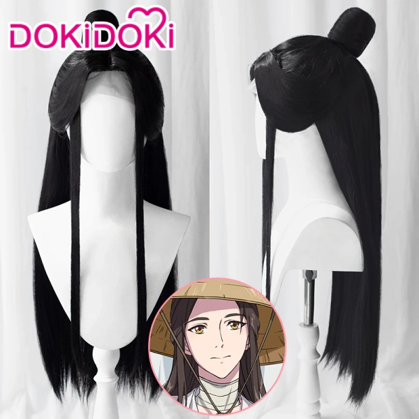 【Front Lace】DokiDoki Anime Heaven Official's Blessing Cosplay Xie Lian  Tian Guan Ci Fu  Wig Xielian TGCF Long Black