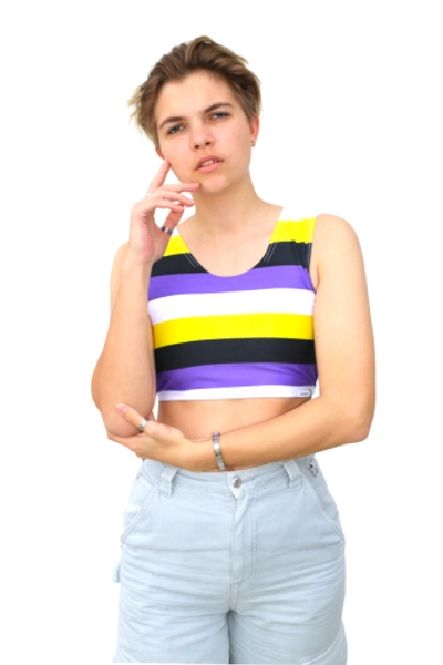 Binder Sport With Non Binary Flag