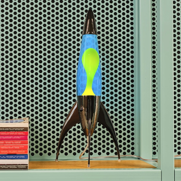 Telstar rocket lava lamp: Black
