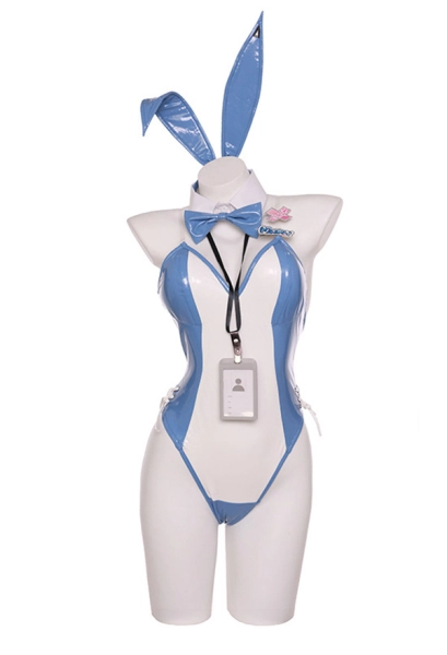 Goddess of Victory: Nikke Mary Cosplay Bodysuit with Bunny Ears and Gloves