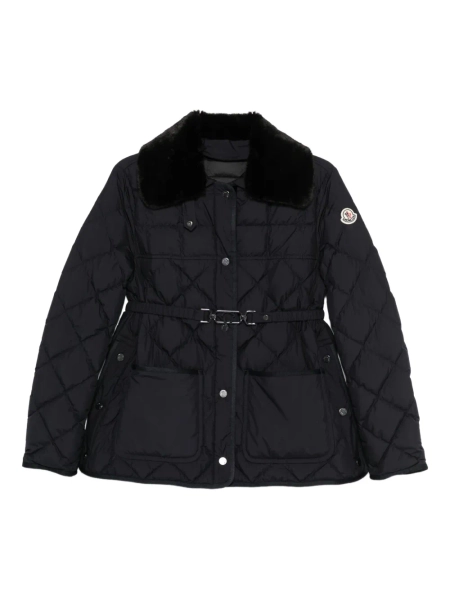 Moncler veste matelassée à taille ceinturée | 0