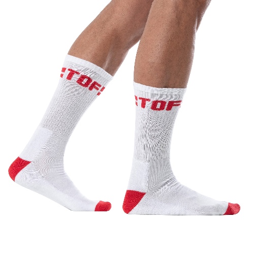 Sport Socks White/Red - S/M / Red