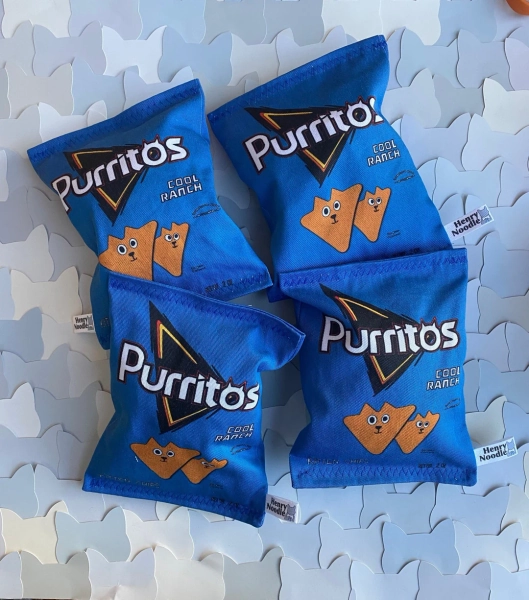 Purritos Cool Ranch Kitten Chips BLUE BAG Crinkle Catnip & Silvervine Organic Cat Toy Junk Food Snacks Fake Food - Etsy