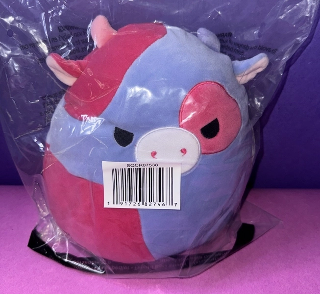 Squishmallow 8&#034; Sue The  Purple Cow Select Series NWT