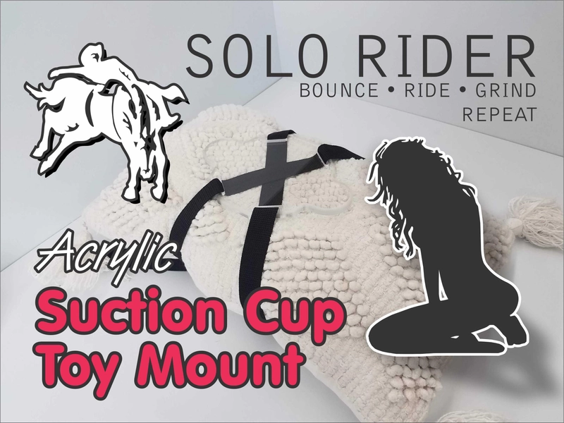 Solo Rider Suction Cup dildo mount anywhere strap on adult sex toy holder - Mature