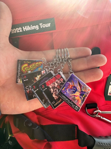 Miniature PS1 Game Keychains - Pick Your Favourite Retro Gaming Cover, Choose ANY Game