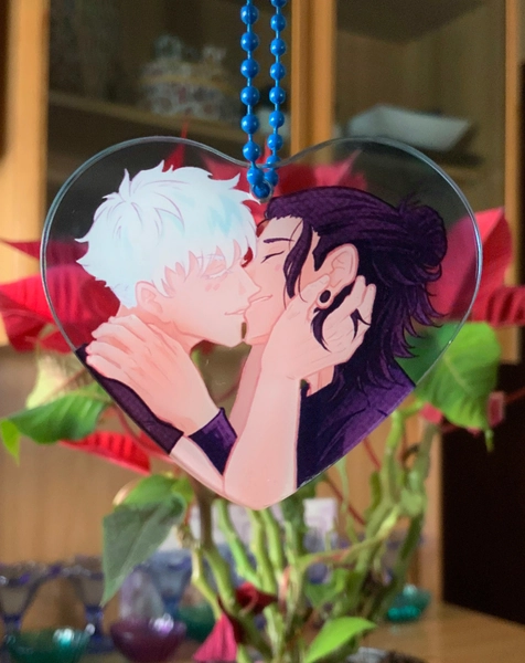 Satosugu Kiss Heart Acrylic Charm