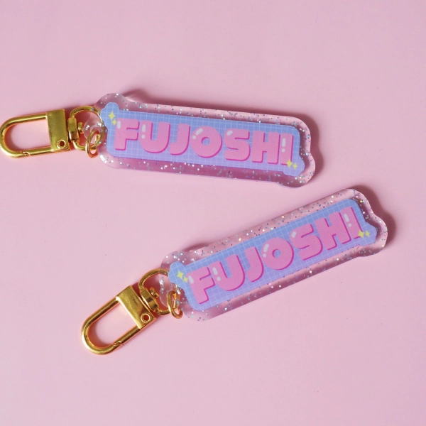 Fujoshi Glitter Keychain