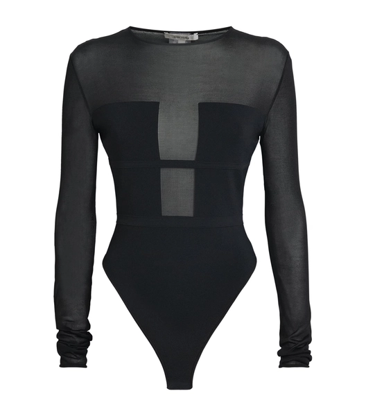 Nensi Dojaka Long-Sleeve Angular Bodysuit