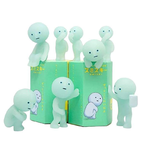 Smiski: Glow In The Dark Mini Figure: Toilet (1 Pcs)