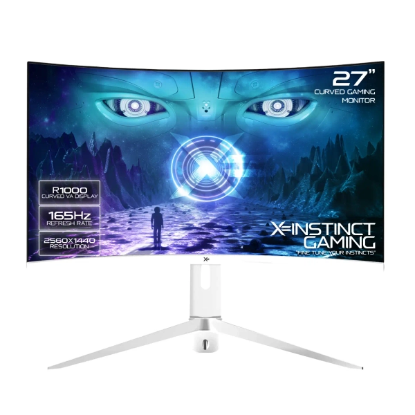 [CLEARANCE] X= XUI27QC-W 165Hz  27" 2560x1440 165Hz White Curved Gaming Monitor