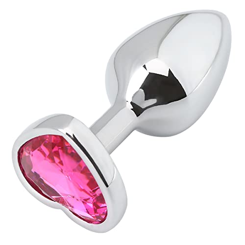 Akstore Small Fetish Anal Plug Butt Heart Personal Sex Massager(Rose) - Rose