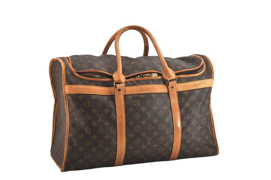 Authentic Louis Vuitton Monogram Sac Chaussures 55 Boston Bag M41922 LV 1807N
