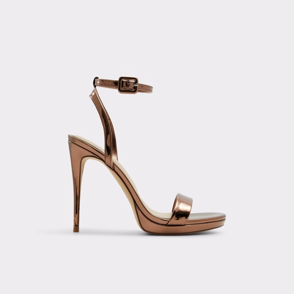 Katelina Bronze Women's Strappy Heels | ALDO US