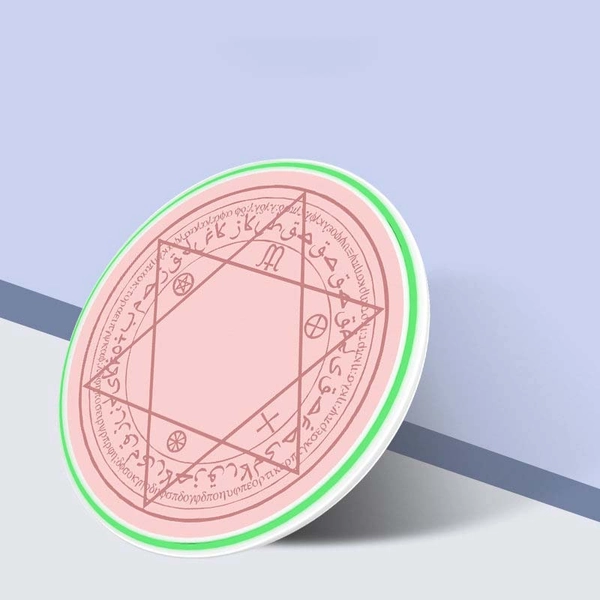 Mini Cute Wireless Charger Magic Circle Phone Charging Pad Kawaii Decor - E