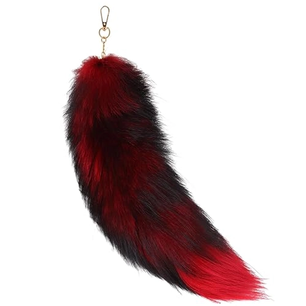 Fox Fur Tail Keychain