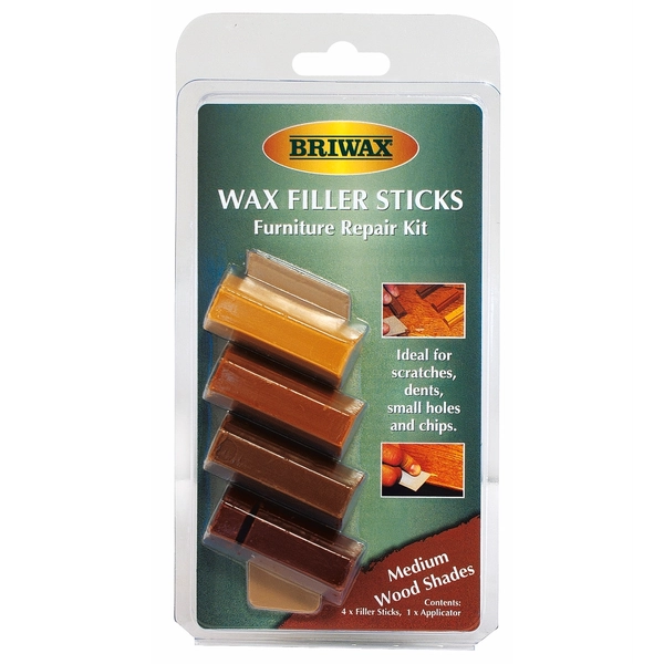 Briwax Medium Soft Wax Filler Stick - 4 Pack