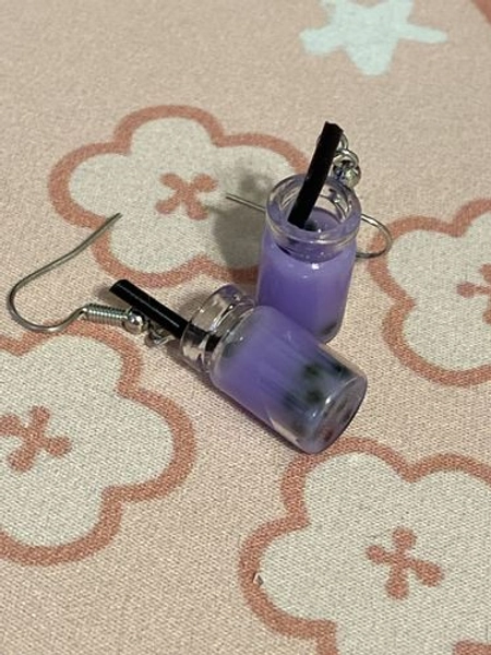 Jar of Milk Tea Earrings