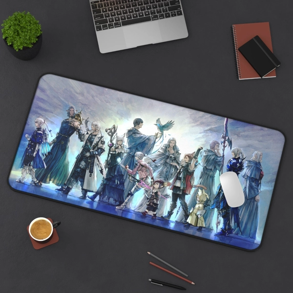 Final Fantasy XIV Endwalker Mousepad | FFXIV Endwalker Desk Mat | Anime Mousepad | Gift For Gamer | Mothers Day Gift