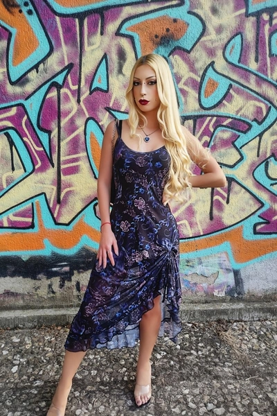 Night Crow Midi Dress