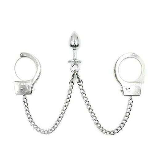 Bndage Masters Steel But Plug with Detachable Handcuffs, Restraining & Bndage