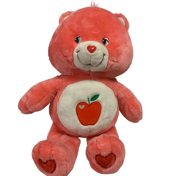 Vintage 2005 Care Bears Smart Heart Bear Stuffed Animal Plush Jumbo Size 26"