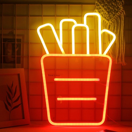 French Fry Neon Sign