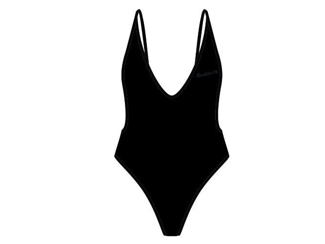 Manhattan Black Retro One-Piece II | Small