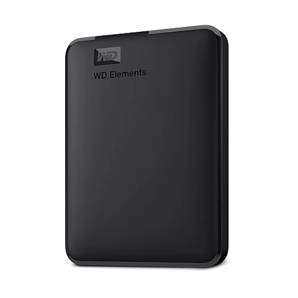 Western Digital 5TB Elements Portable External Hard Drive, USB 3.0 - WDBU6Y0050BBK-WESN,Black - 5TB - Portable HDD