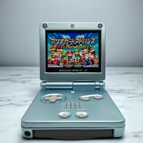 Game Boy Advance SP Pearl Blue Game Nintendo