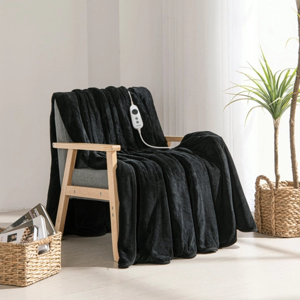 Extra Large Coral Fleece Heated Throw