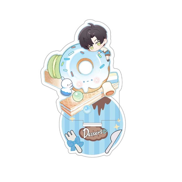 Dessert Love and Deepspace Acrylic Standee Chibi Sylus Merch Rafayel Xavier Zayne - Zayne