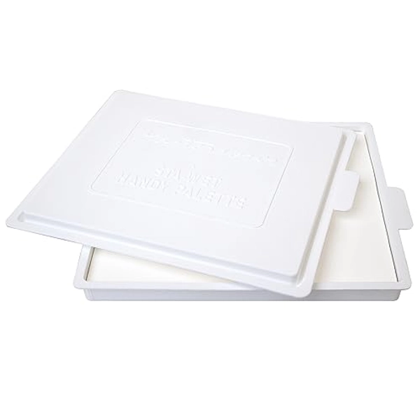 Masterson Sta-Wet Handy Palette Airtight Paint Palette Keeps Paint Fresh for Days 8.5X7 Inches, Made in USA