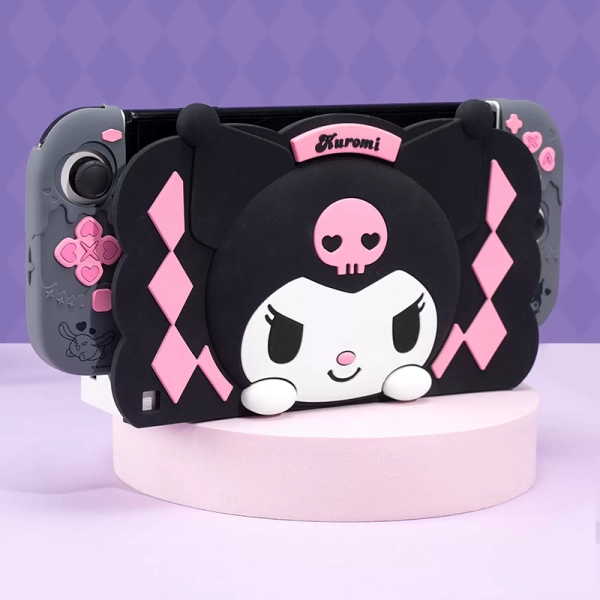 Official Kuromi Switch OLED TV Dock Cover Case Kawaii Switch OLED Accessories
