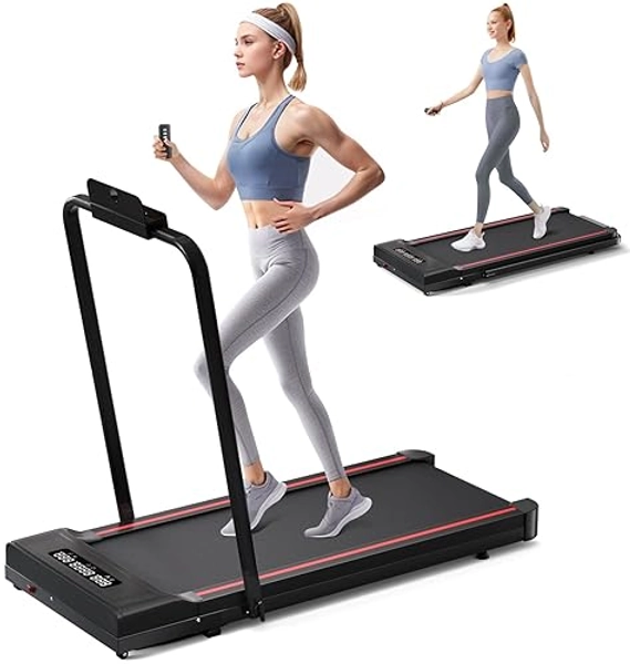 Sperax Treadmill-Under Desk Treadmill-Walking Pad-2 in 1 Folding Treadmill-2.5HP Treadmill-Black