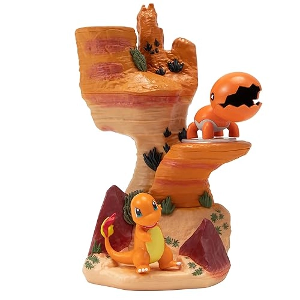 Pokémon Desert Rocks Environment - 6-Inch Multi-Level Display Set with Two 2-inch Battle Figures - Desert Rock