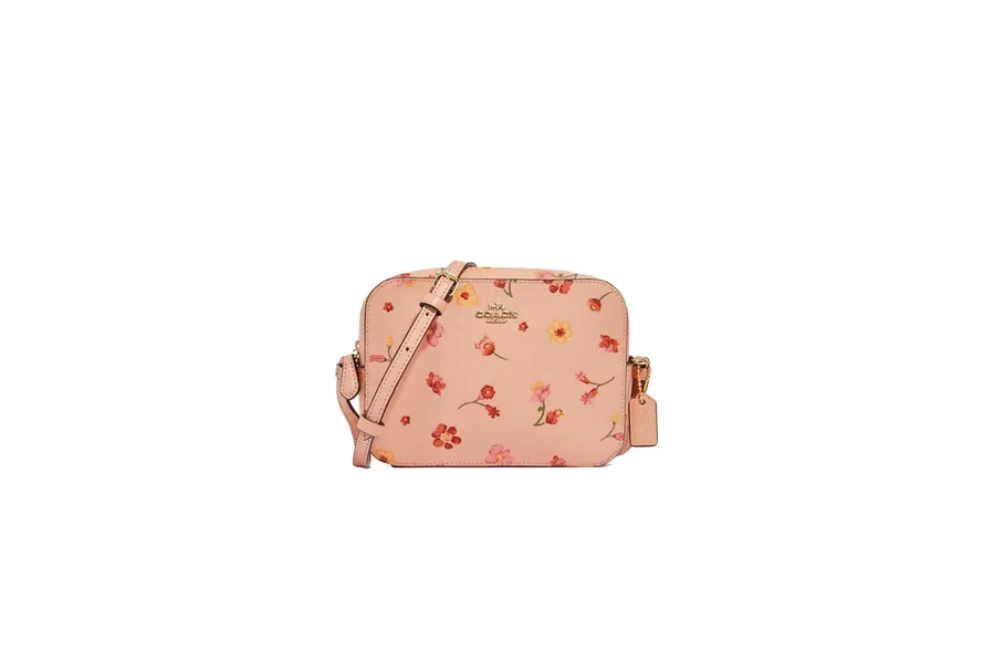 Coach Women's Mini Camera Bag - Coated Canvas - Mystical Floral Print - Faded Blush