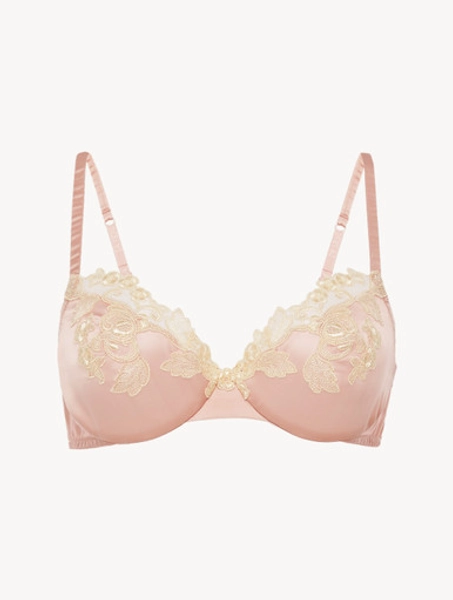 La Perla Silk Underwired Bra in Powder Pink 