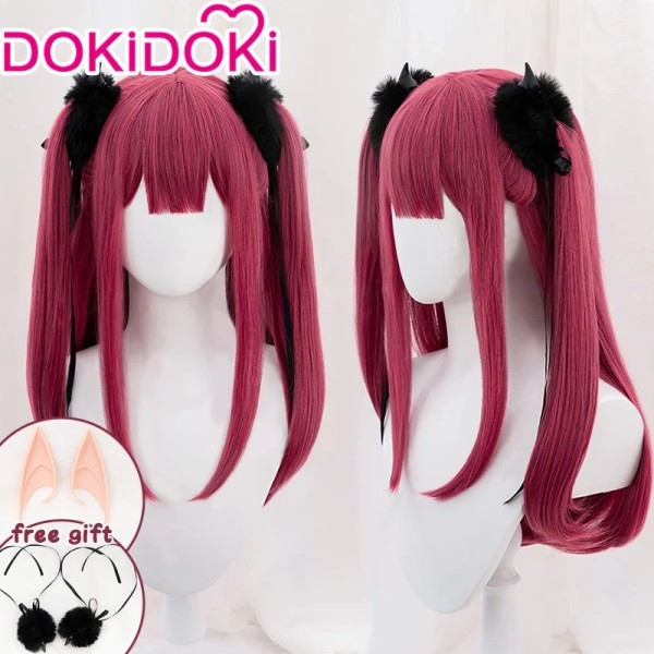 DokiDoki Anime Cosplay Wig Little Devil Ver Long Red