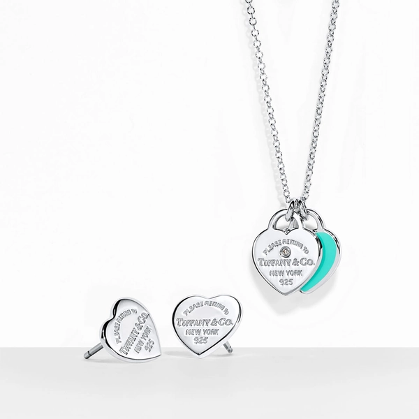 Return to Tiffany® Mini Heart Pendant and Earrings Set in Sterling Silver